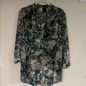 Floral Print Women's Blouse